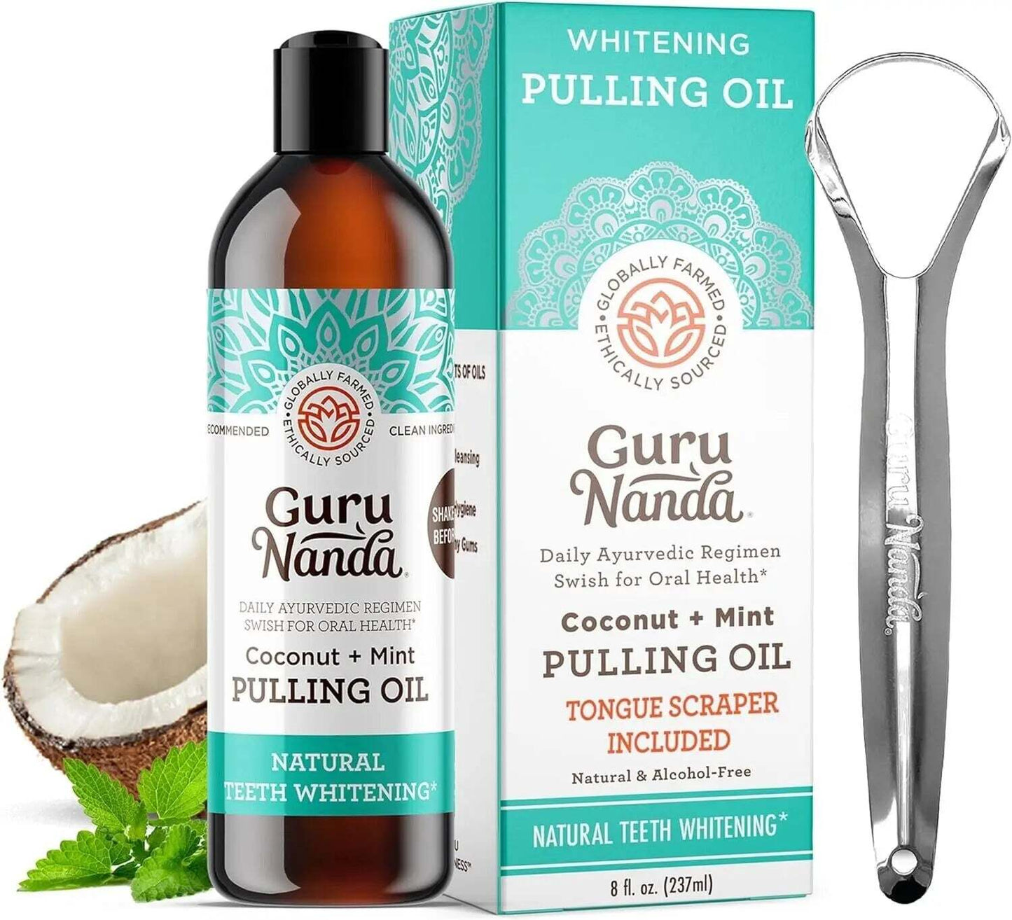 Guru Nanda Coconut Oil Pulling w/ Essential Oils (BLACK FRIDAY SALE)